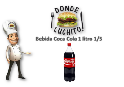 Bebida Coca Cola Desechable Litro Dondeluchito Cl